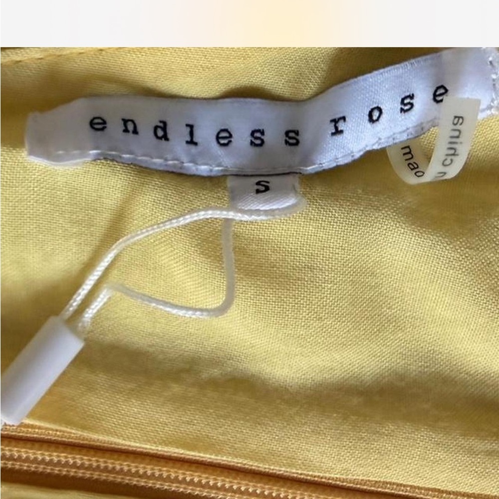 Endless Rose Yellow Ruffle Hem Romper - Picture 6 of 7